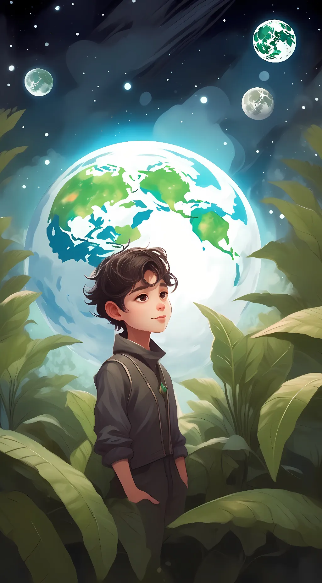 ai character: Earth background