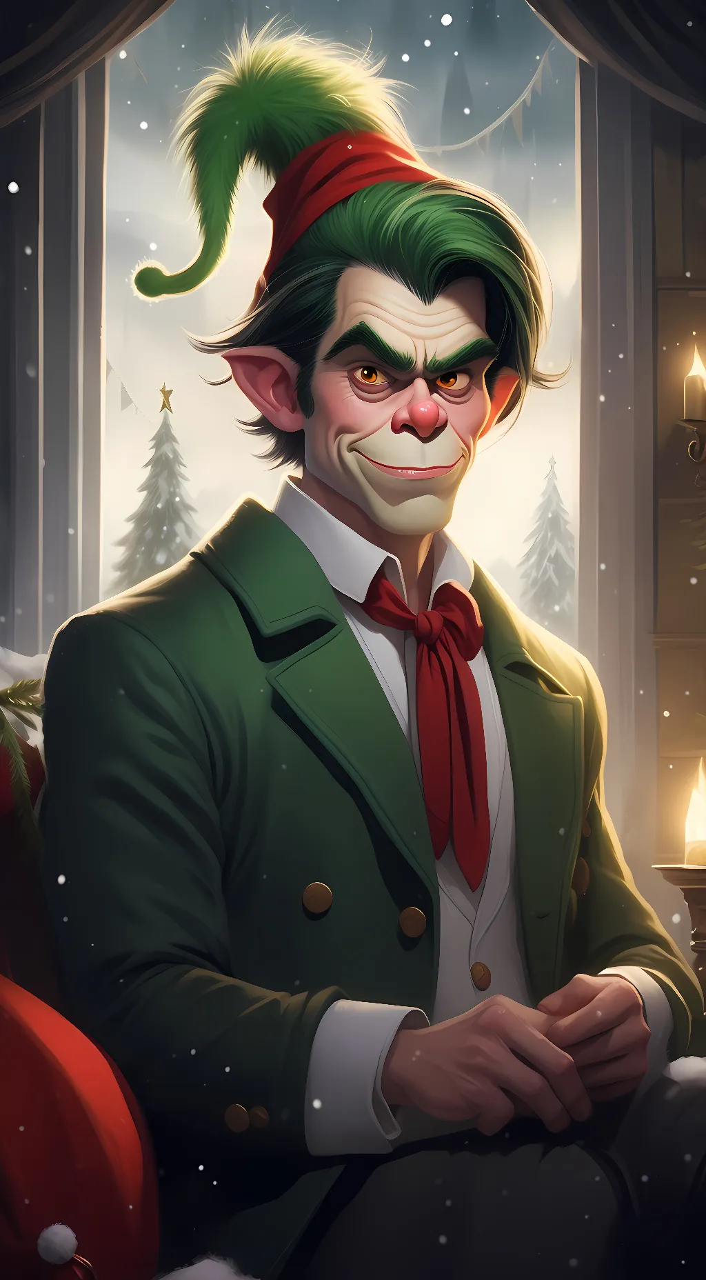 ai character: grinch background