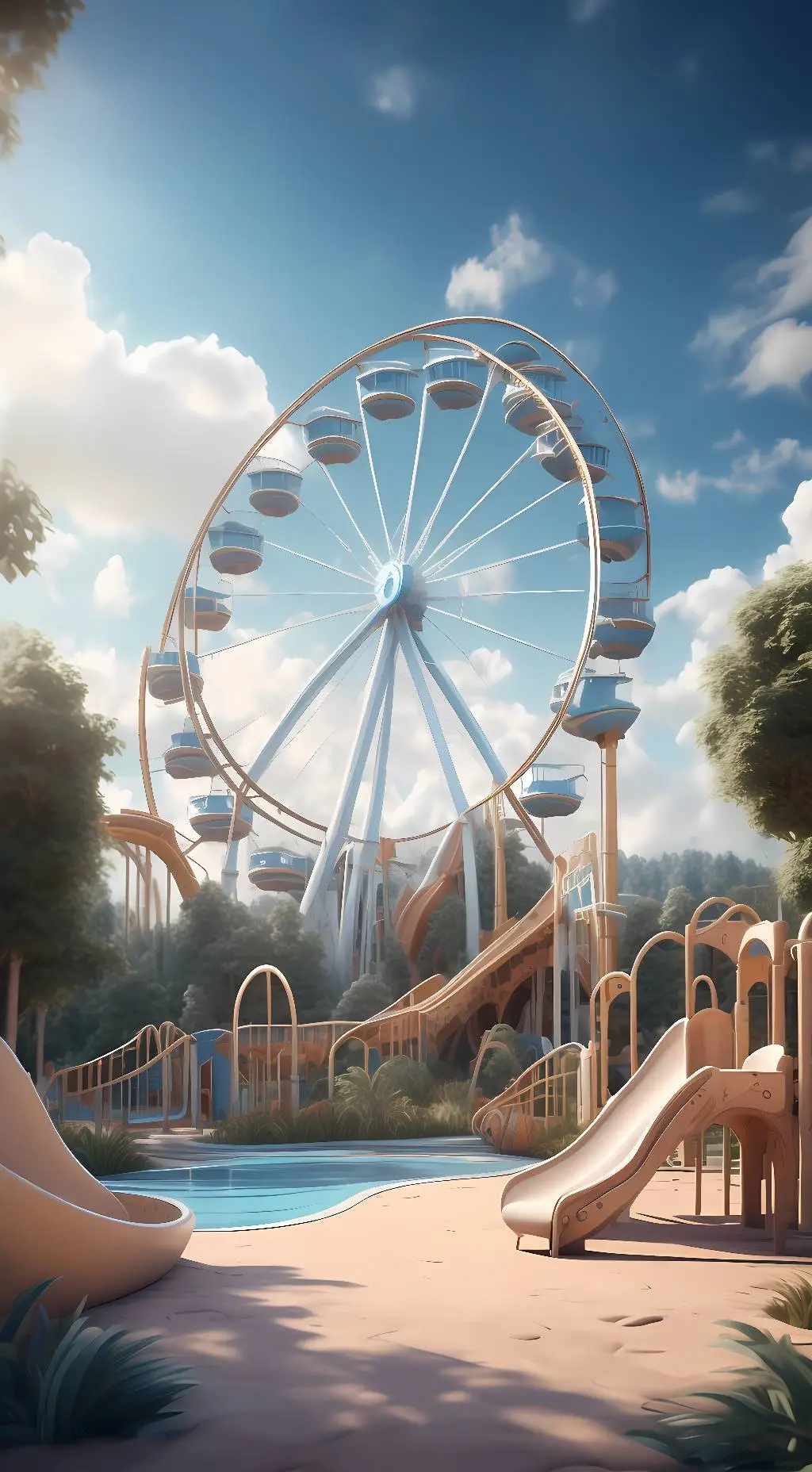 ai character: The Digital Circus background