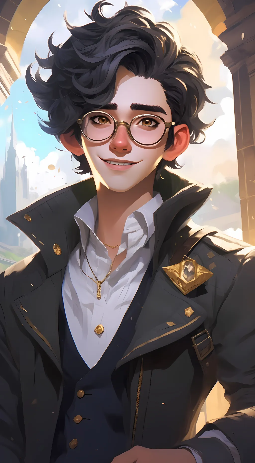 ai character: SSundee  background