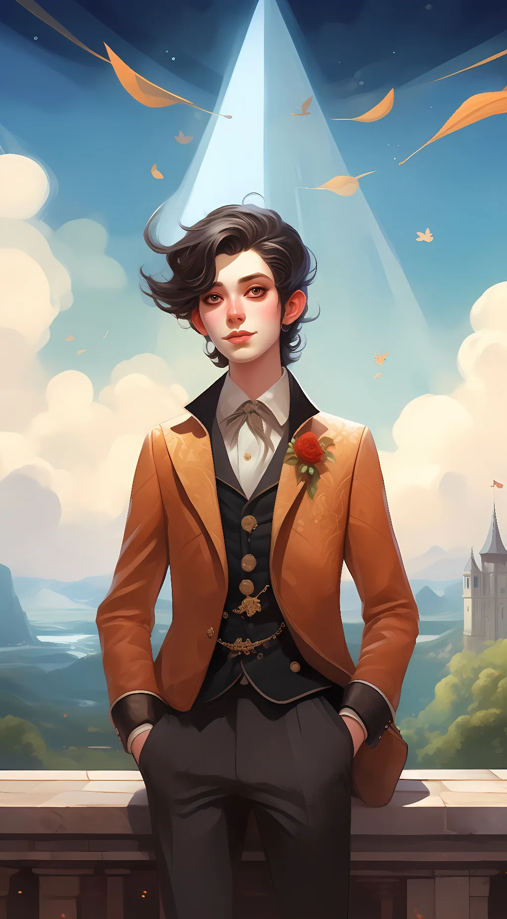 ai character: Leo background