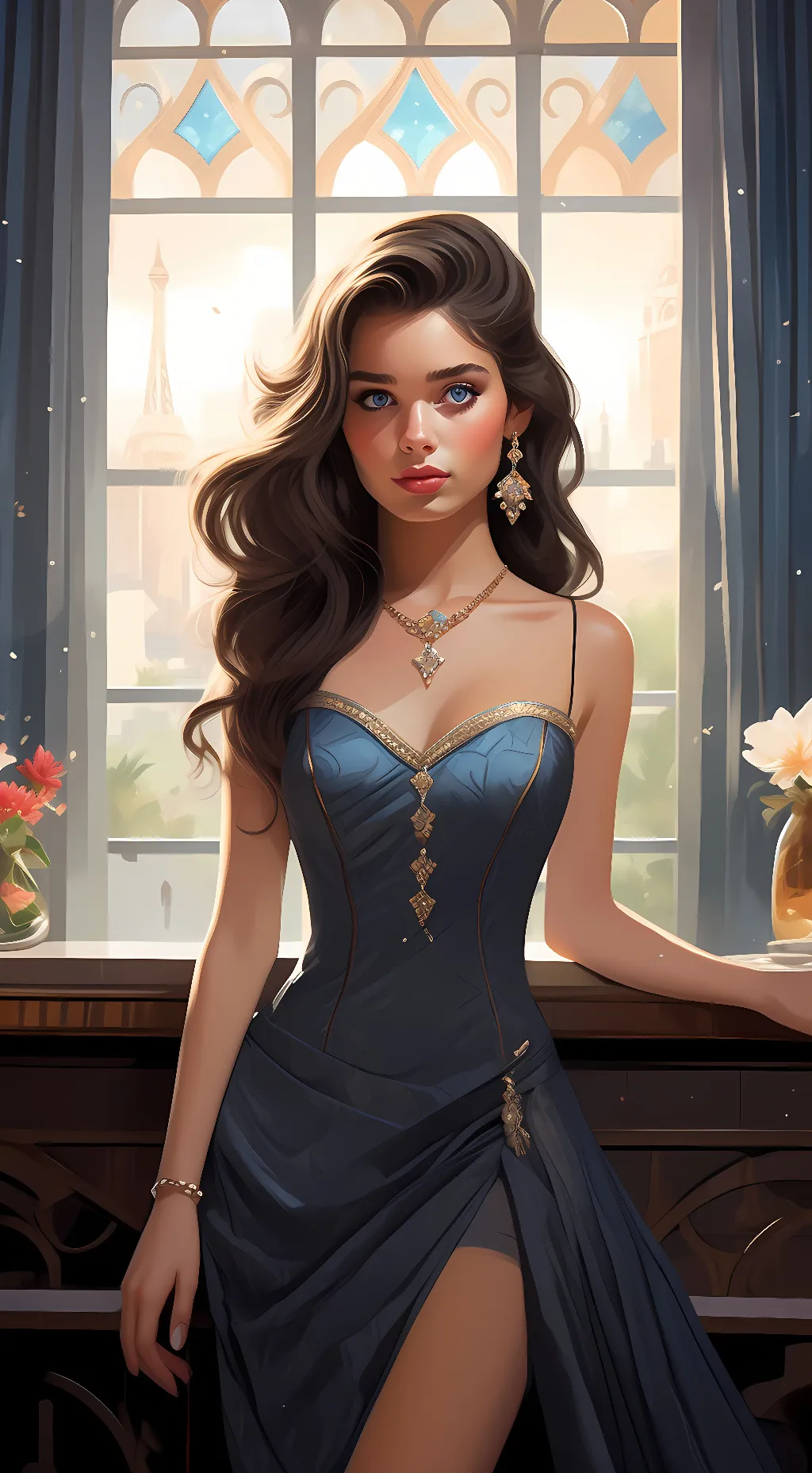 ai character: Lexington~Lexi  background