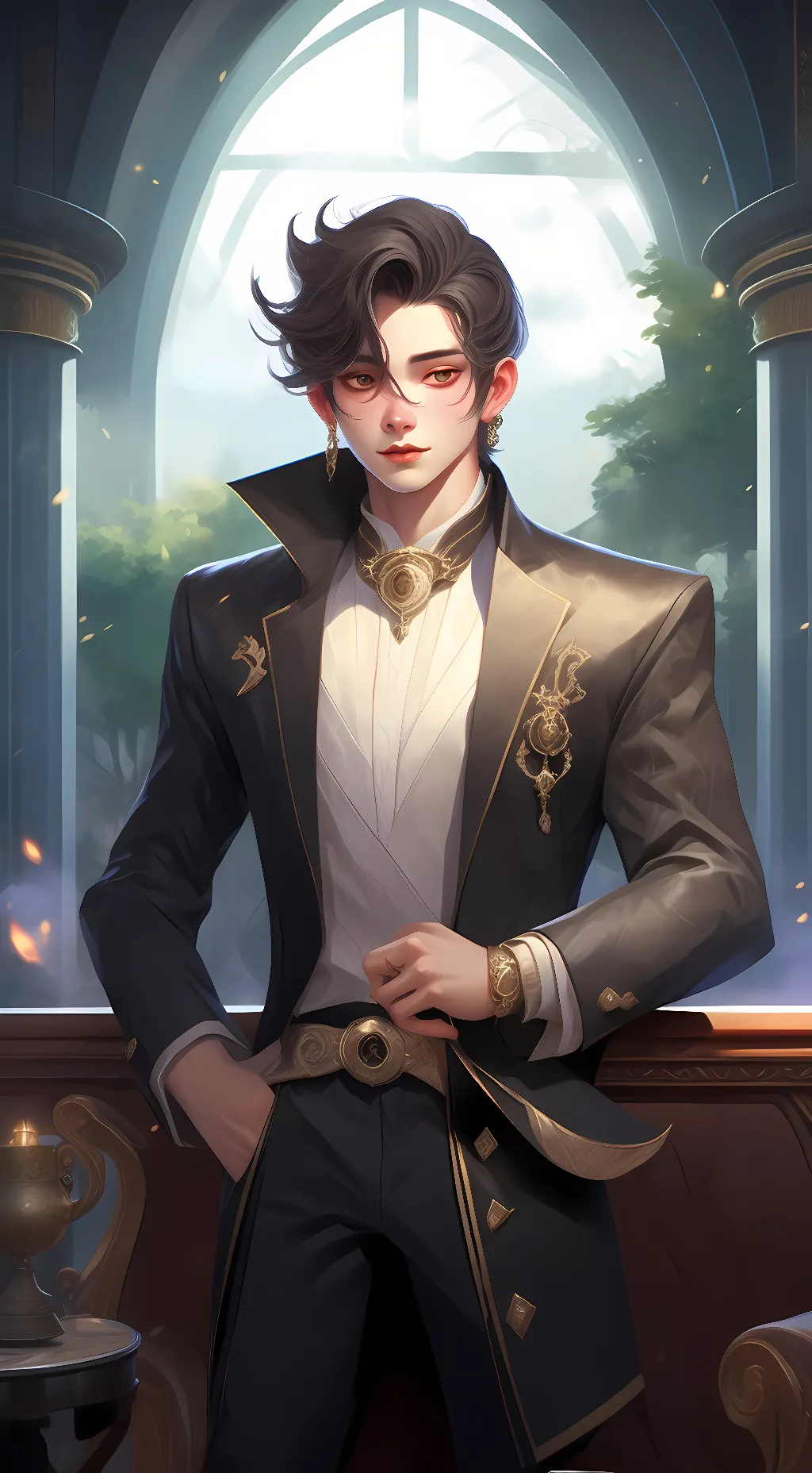 ai character: Dexter background