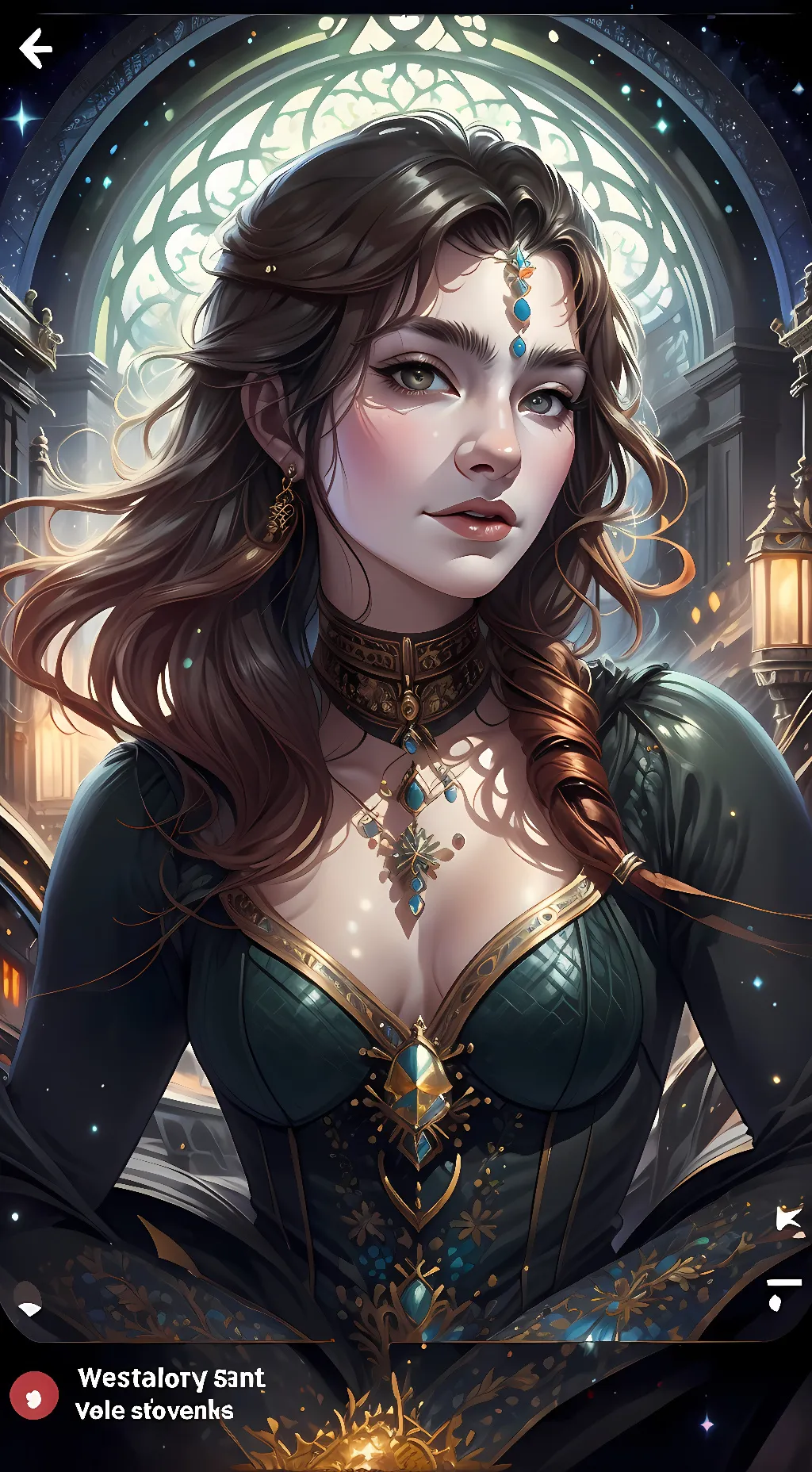 ai character: Mage Kathleen  background