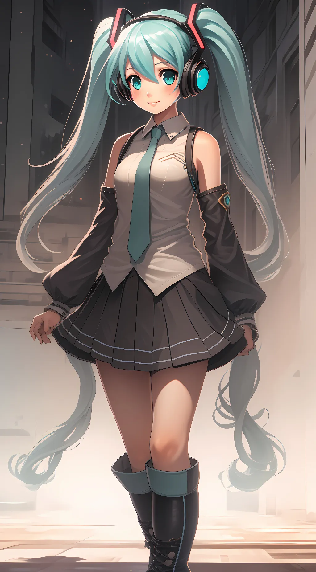 ai character: Miku background