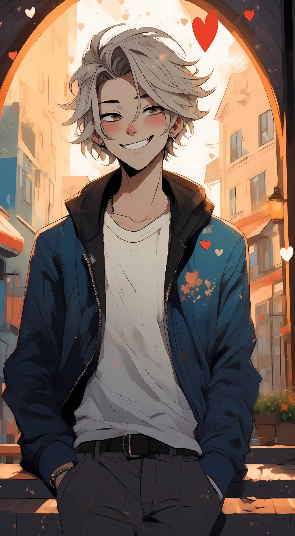 ai character: Denki background