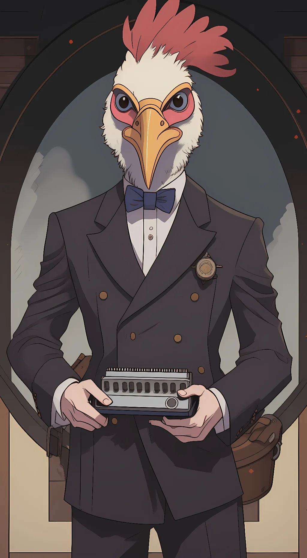 ai character: jacket background