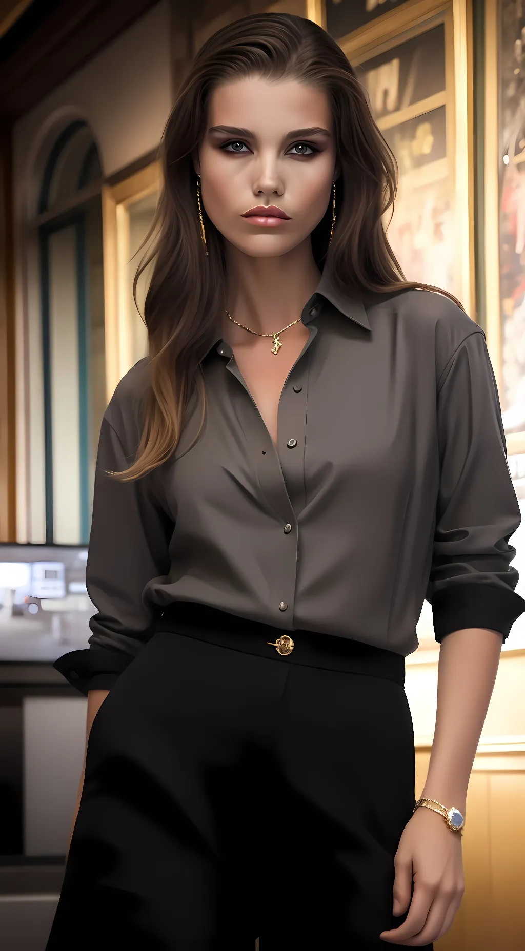 ai character: Evelyn background