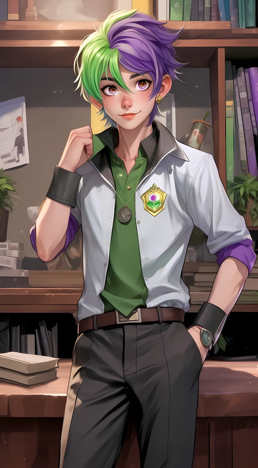 ai character: mha(fnaf au) background