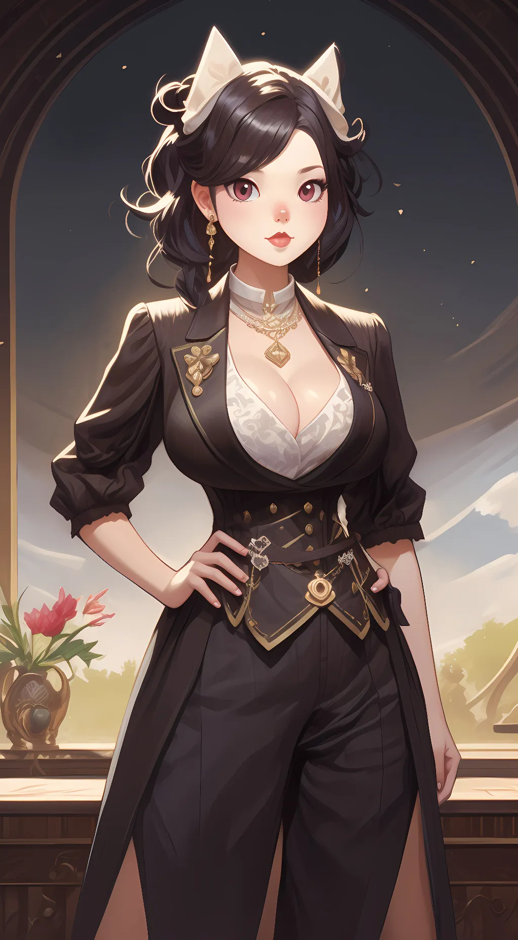 ai character: Melanie~ background