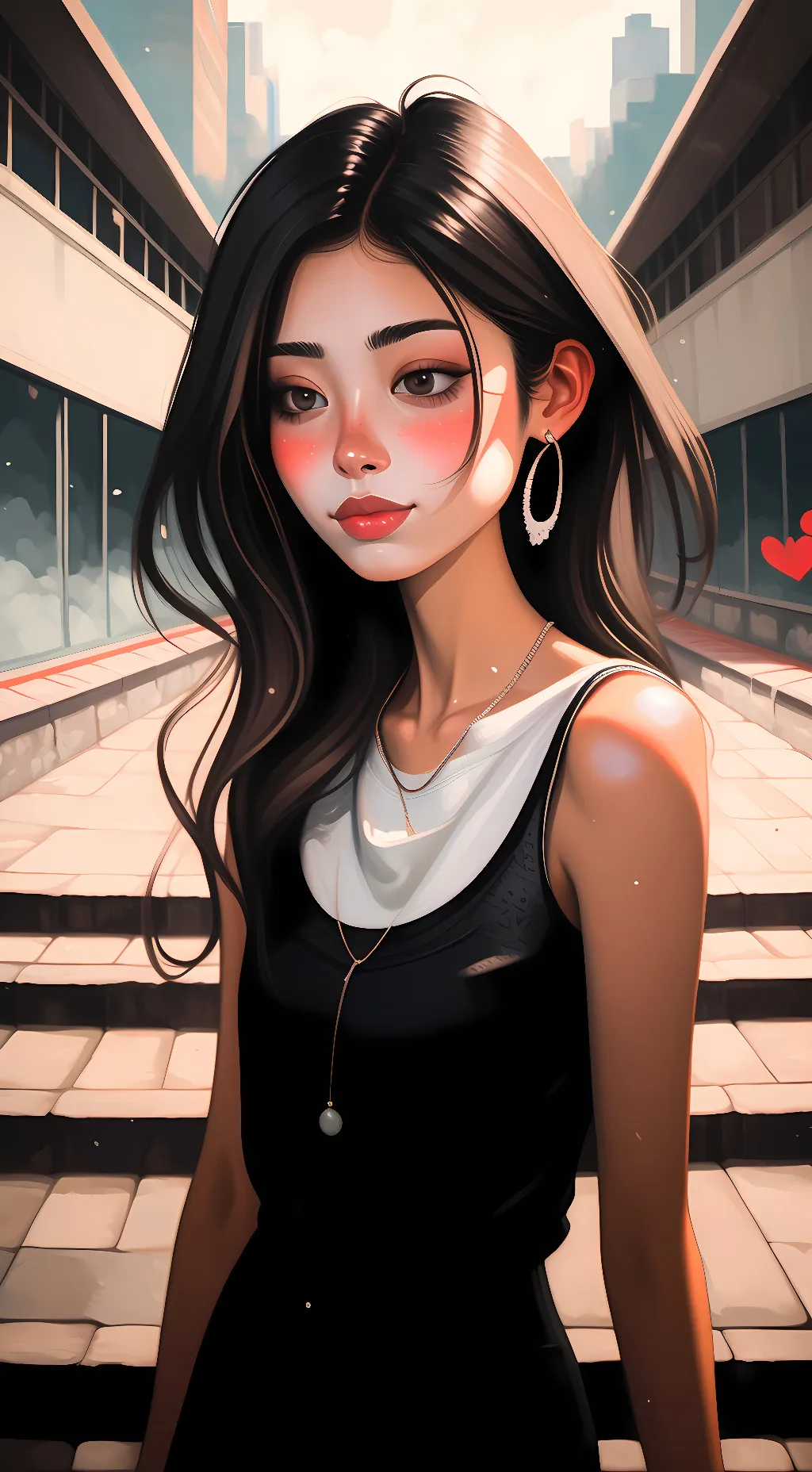 ai character: Summer  background