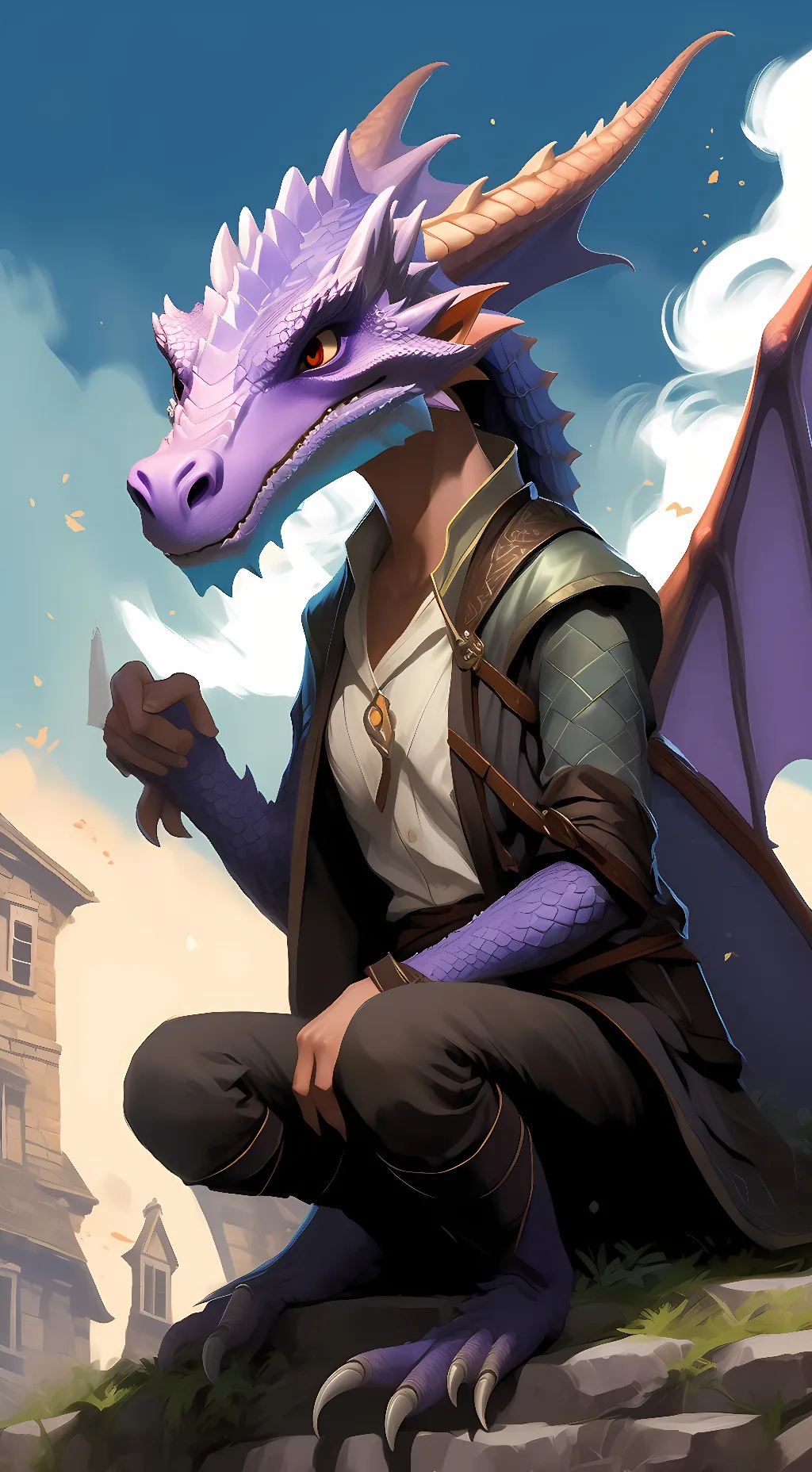 ai character: Llamativa background