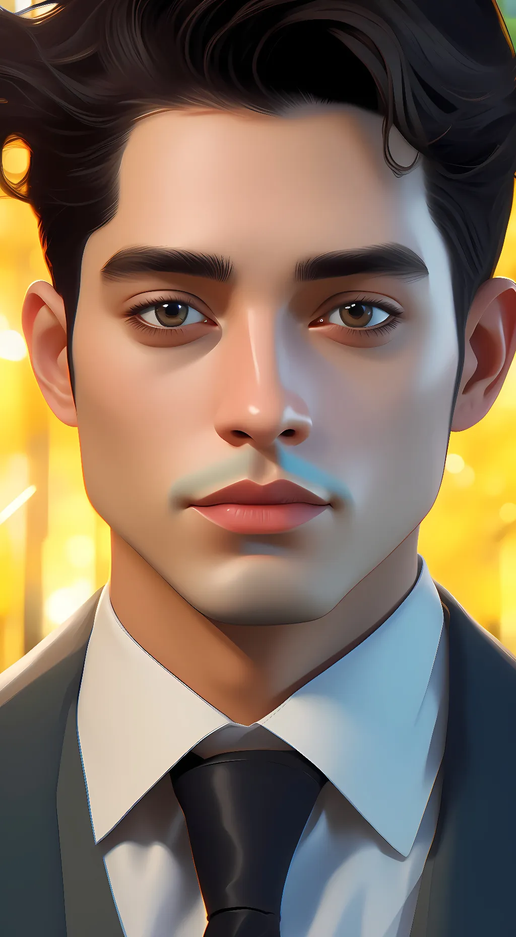 ai character: Caleb Willam Garza background