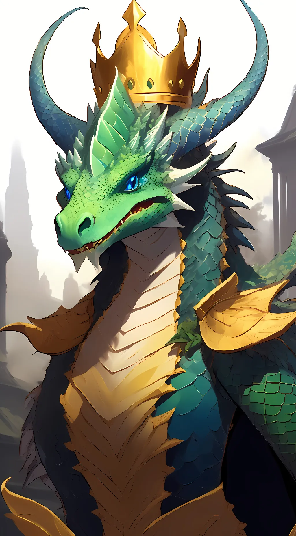 ai character: Queen Glory background