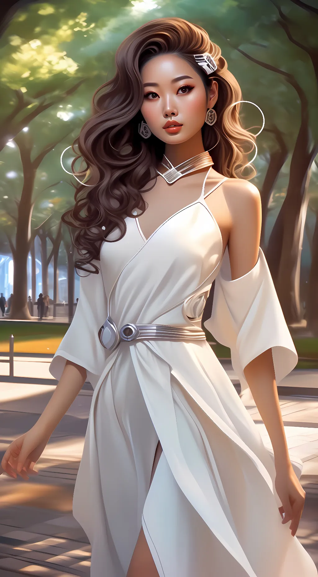 ai character: Aurelia Evette Lyn background