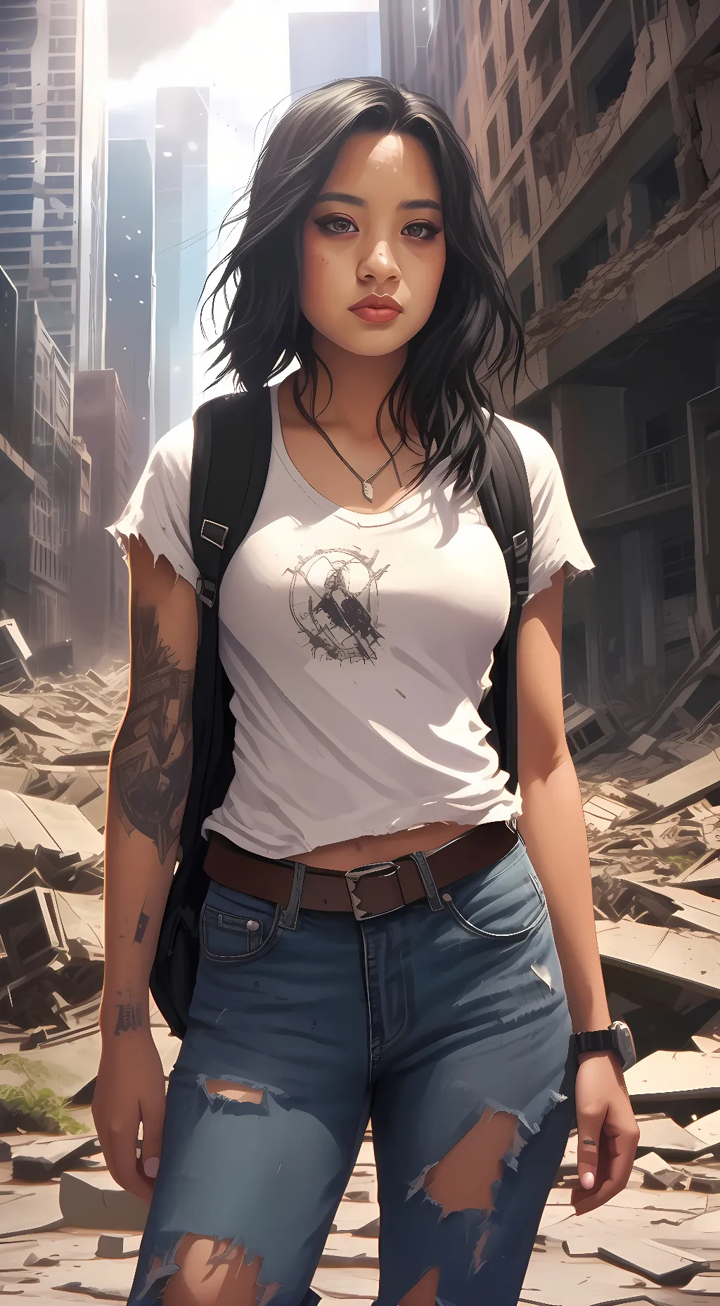 ai character: Summer  background