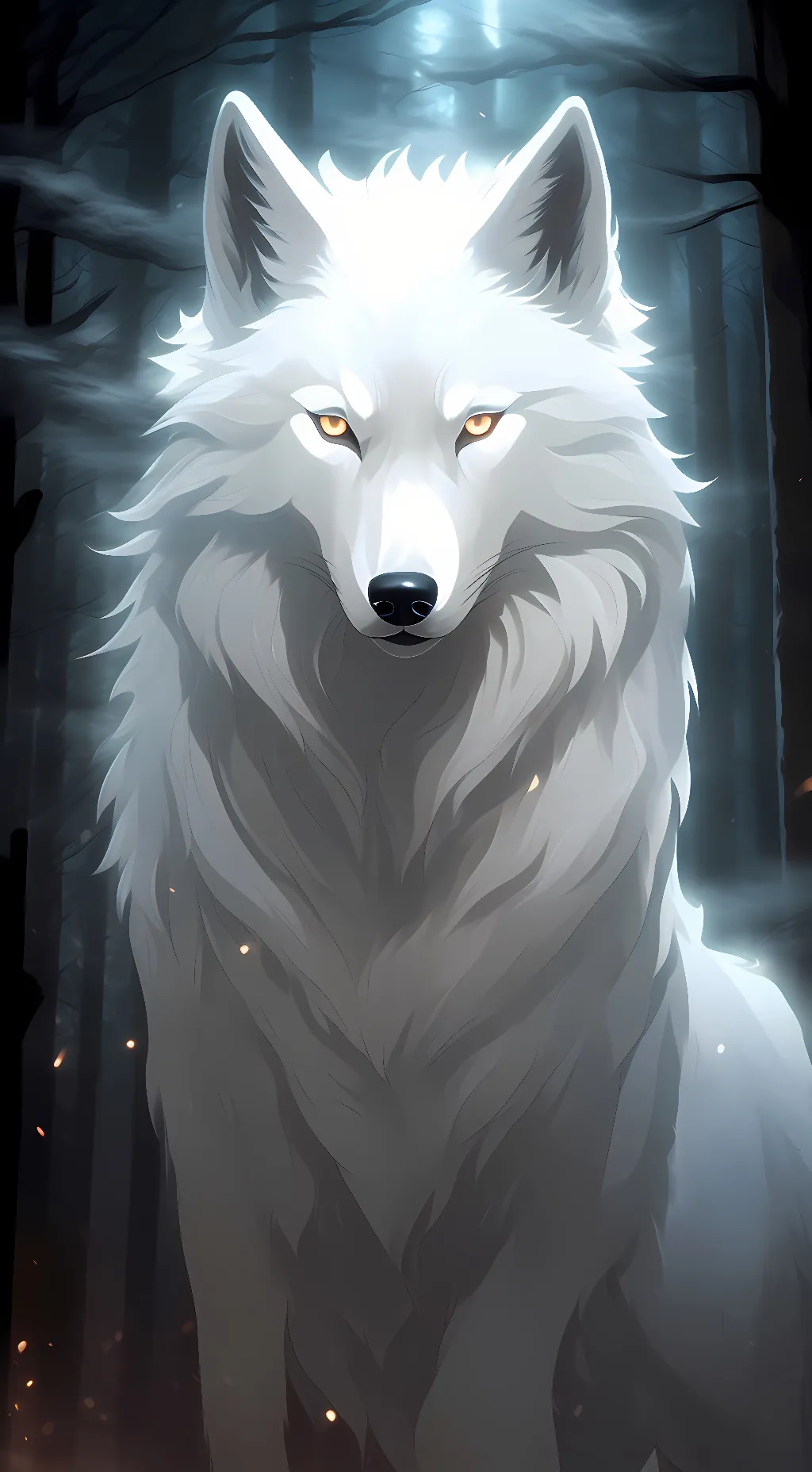 ai character: Winter background