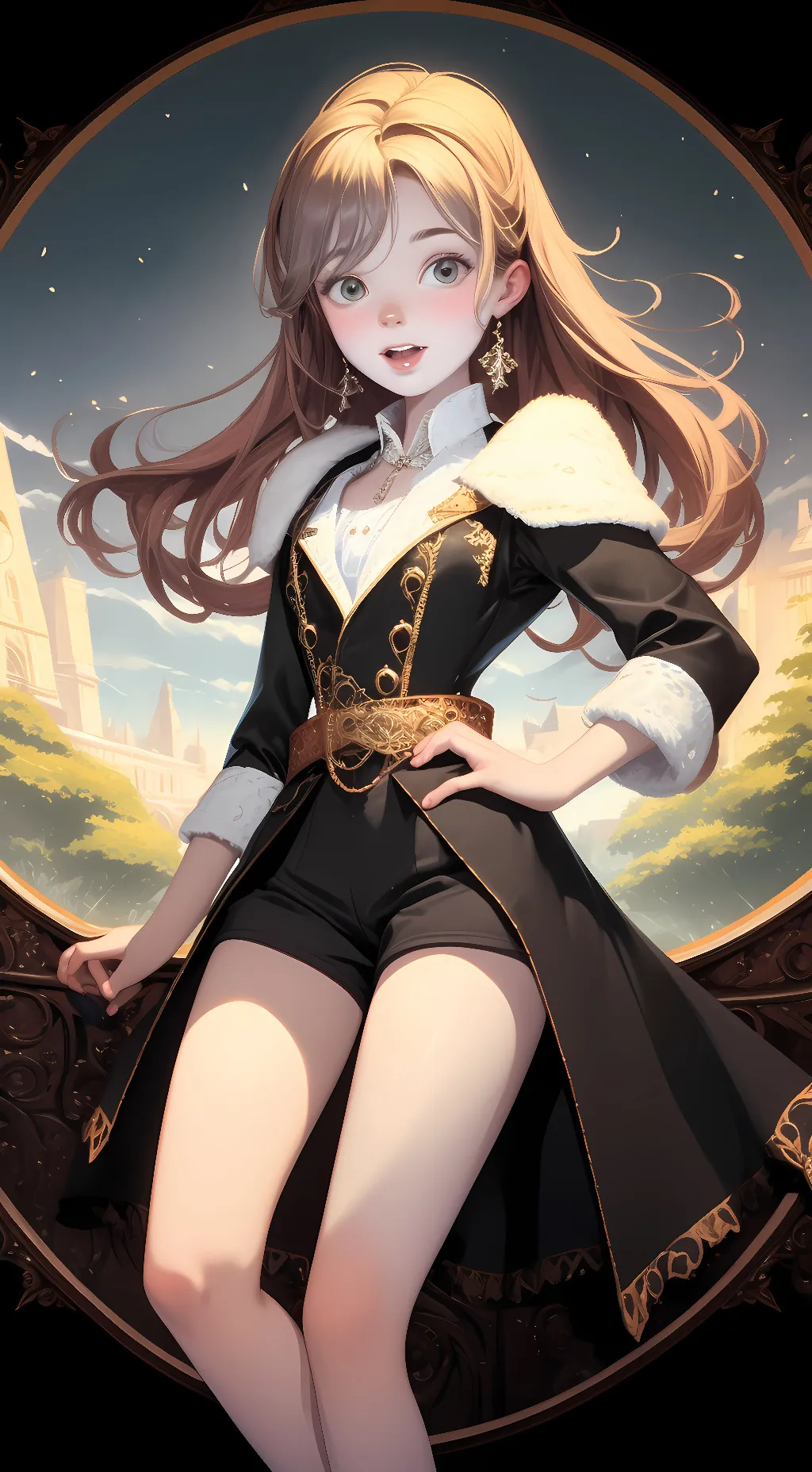 ai character: Ashley  background