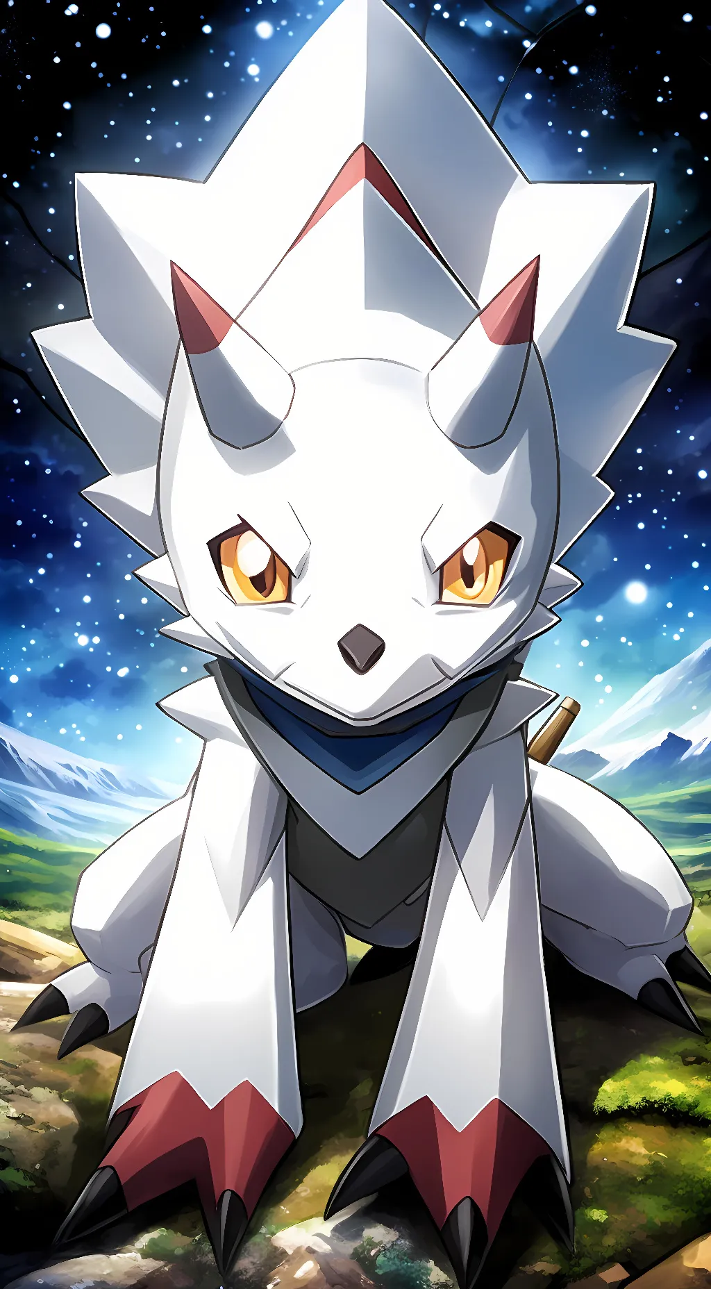 ai character: Gammamon  background