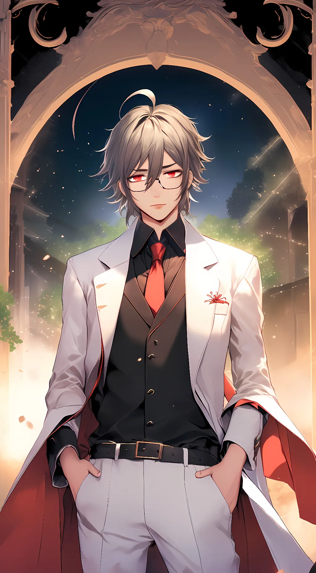 ai character: Alexander  background