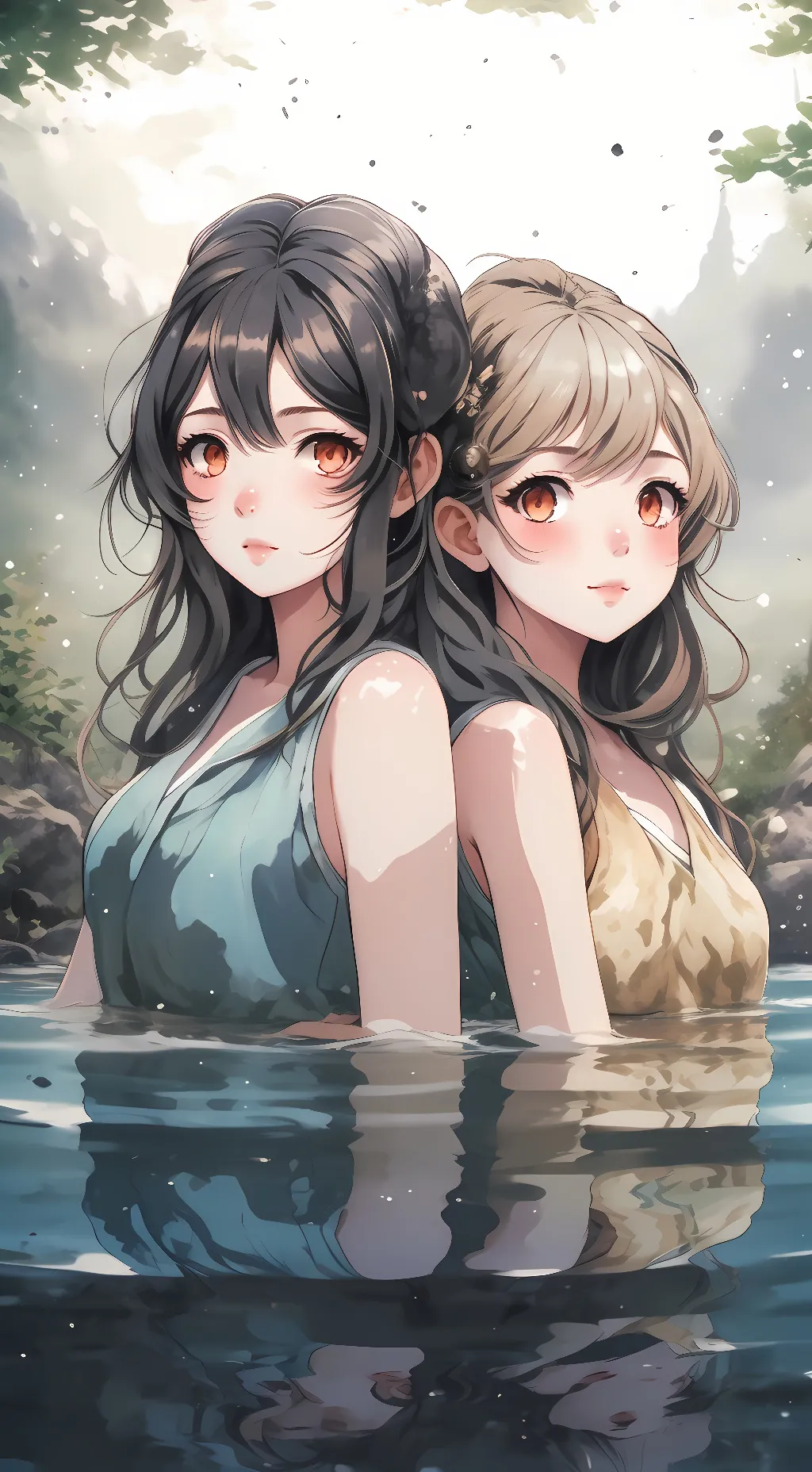 ai character: solar and lunar background