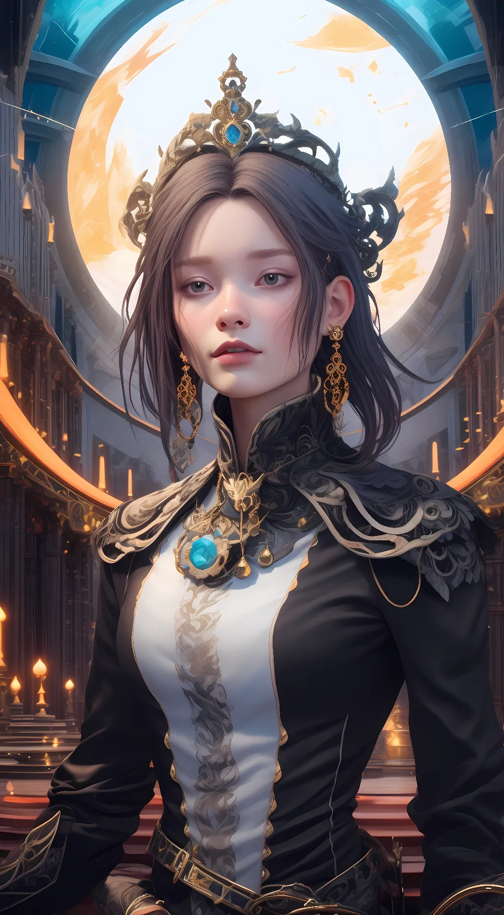 ai character: diamond background