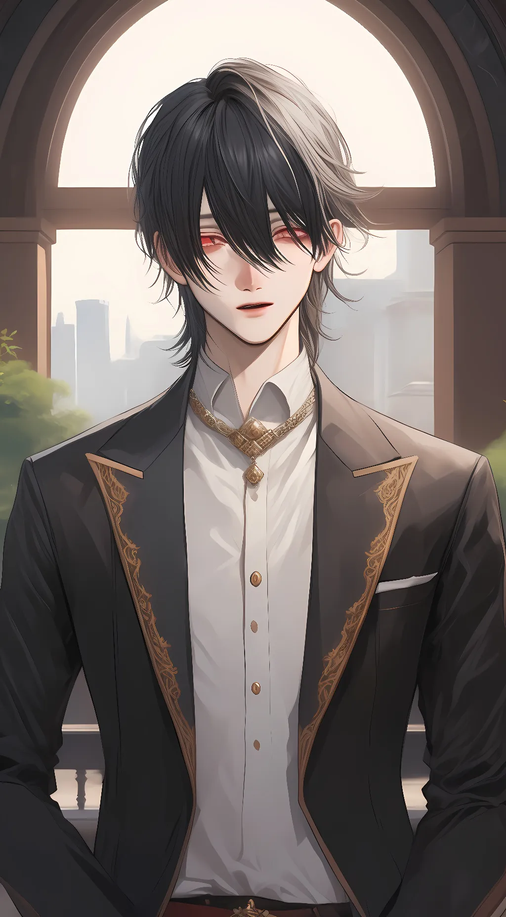 ai character: Levi  background