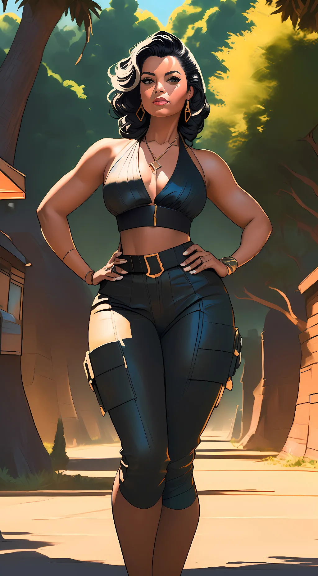 ai character: Terra background