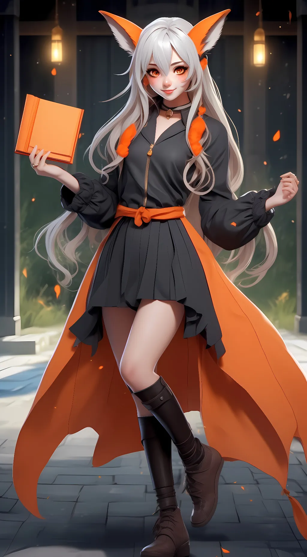 ai character: ember background