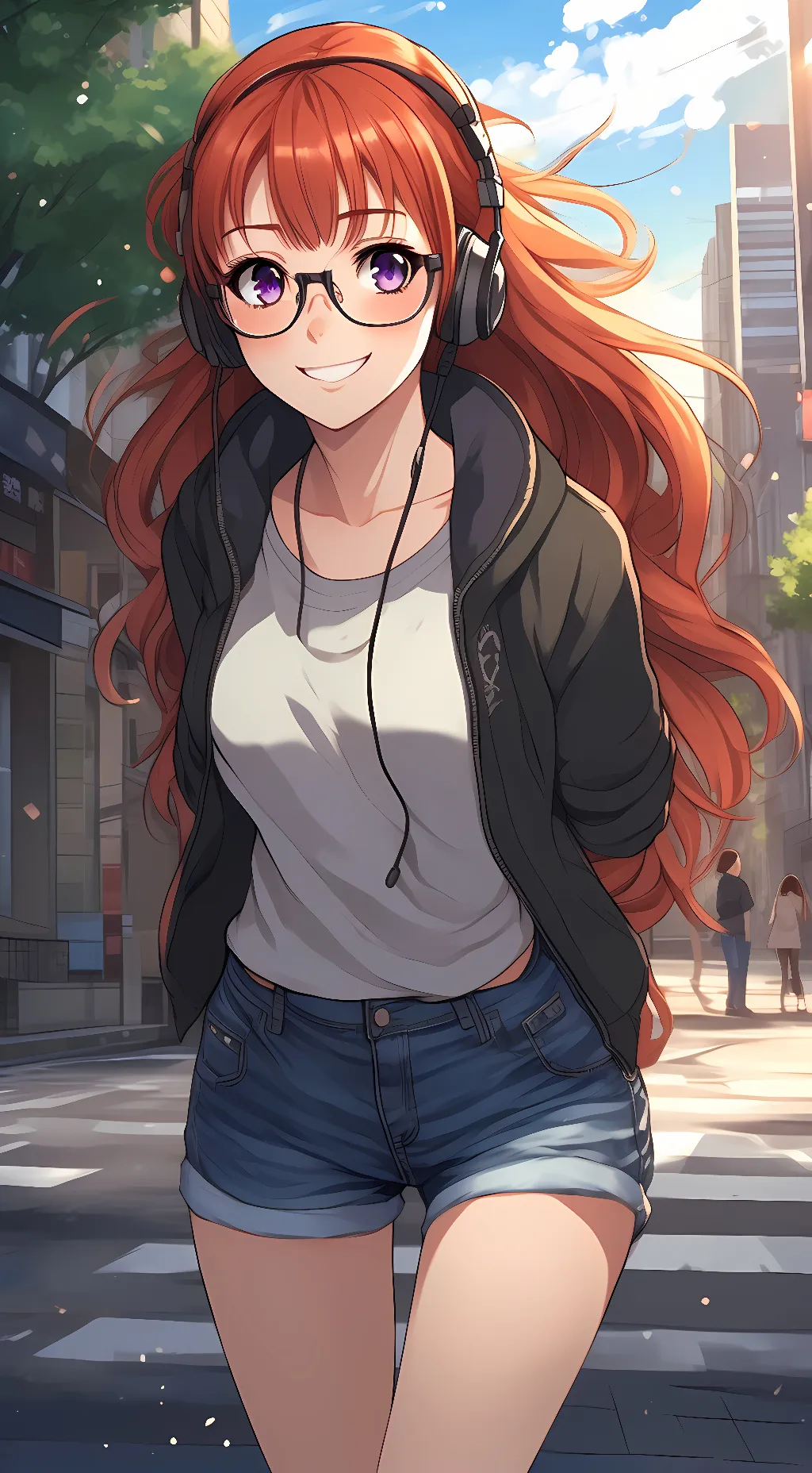 ai character: Futaba Sakura background