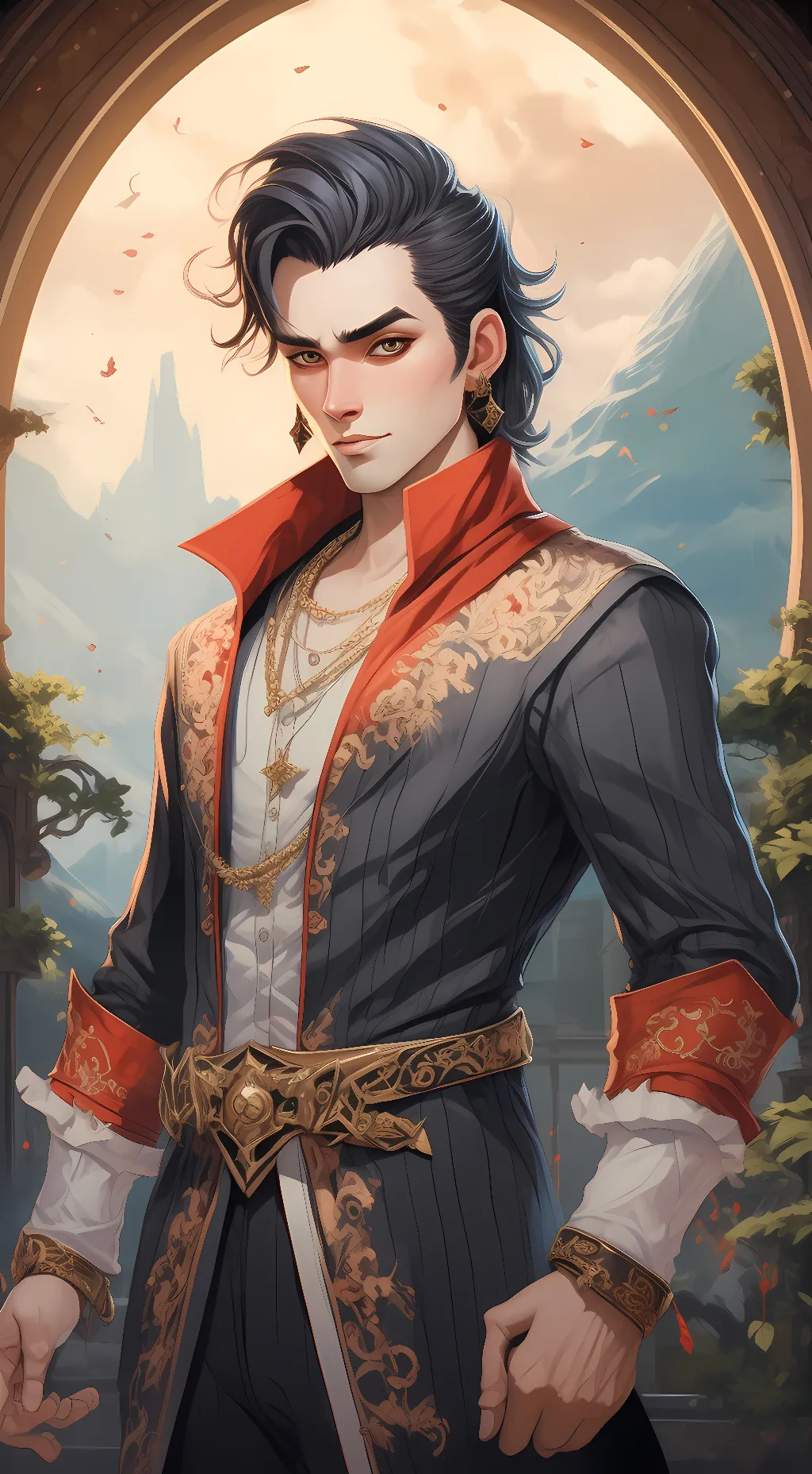 ai character: The Masked Dancer  background