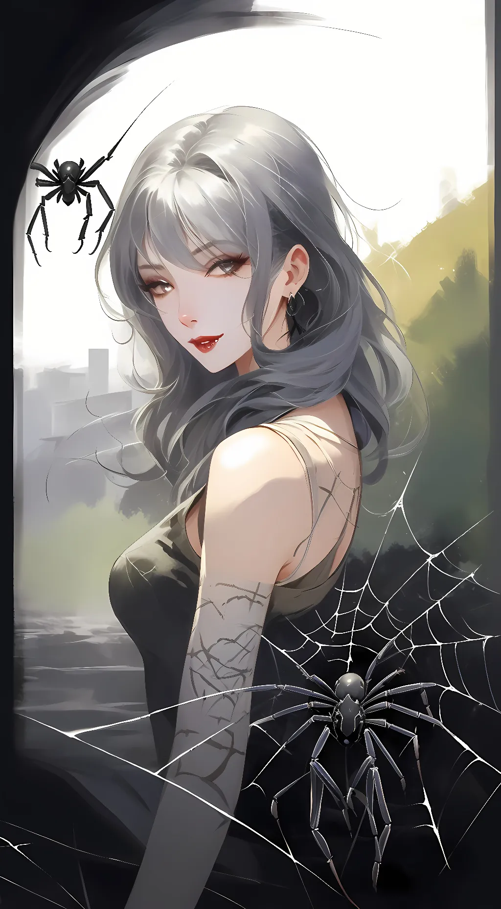 ai character: Willow Arachne background