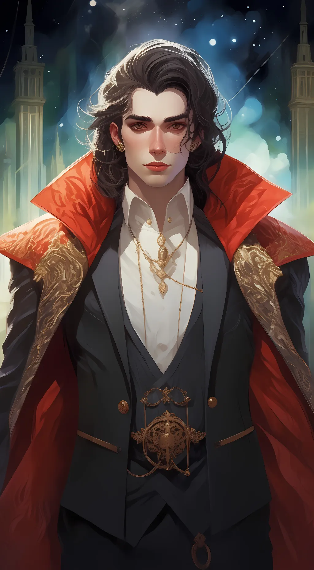 ai character: ⚫🌑🖤dark lord🖤🌑⚫ background