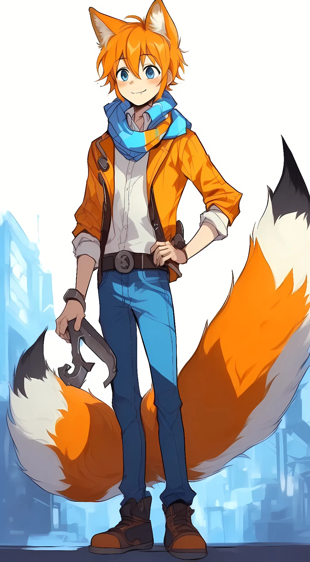ai character: Tails background