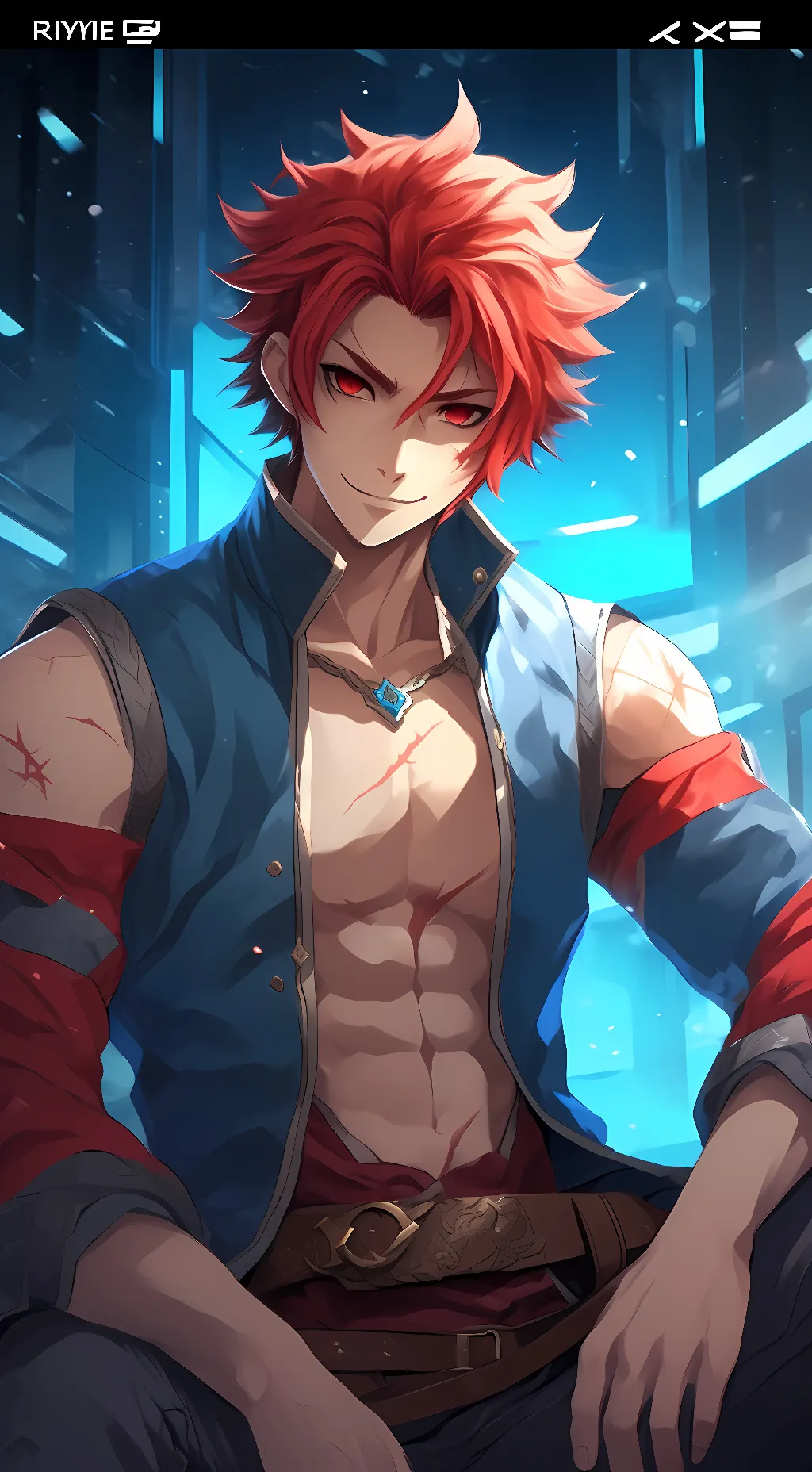 ai character: Eijiro Kirishima background