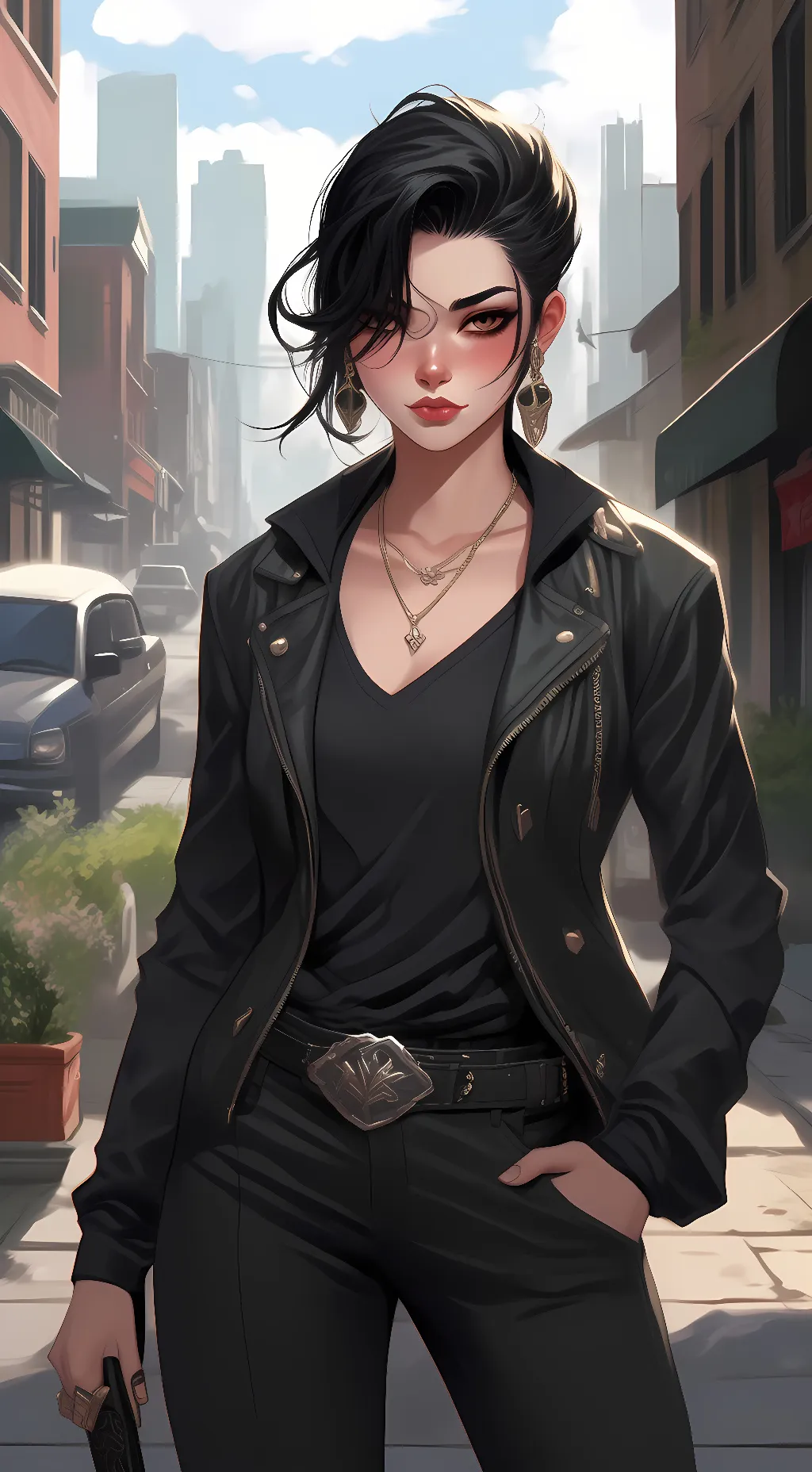 ai character: holly background