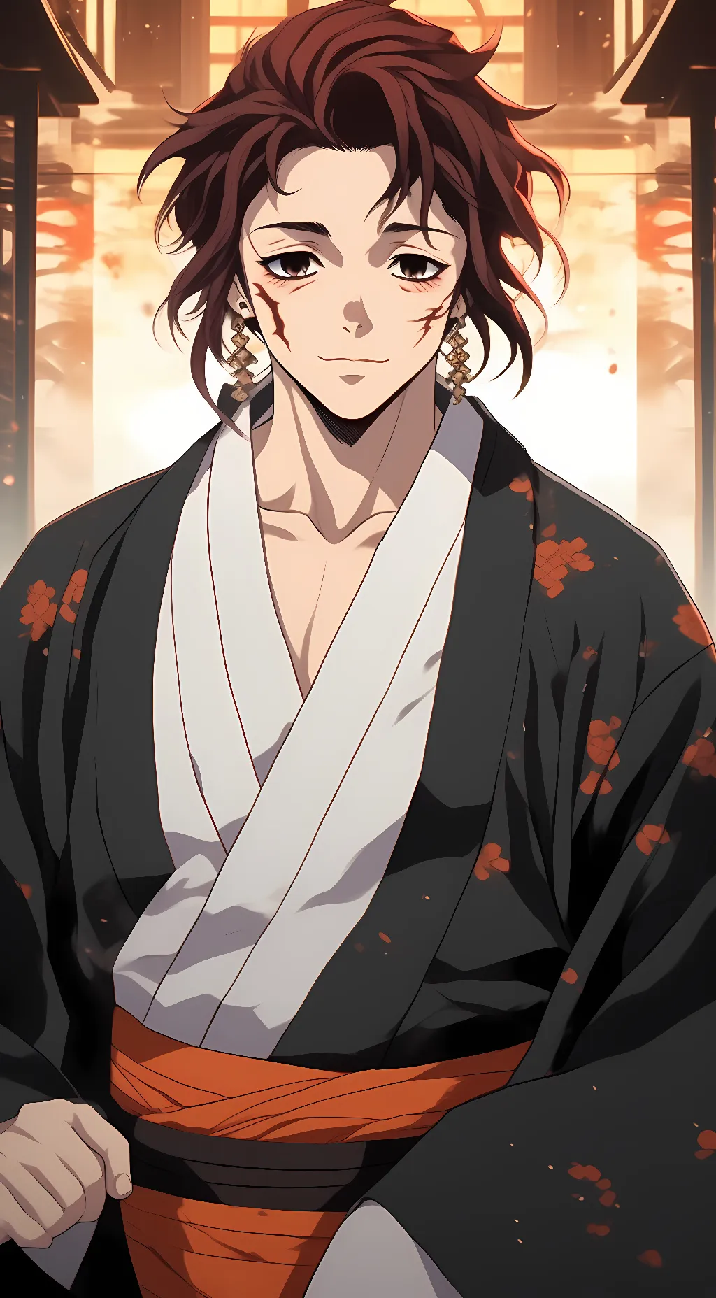 ai character: Tanjuro Kamado background