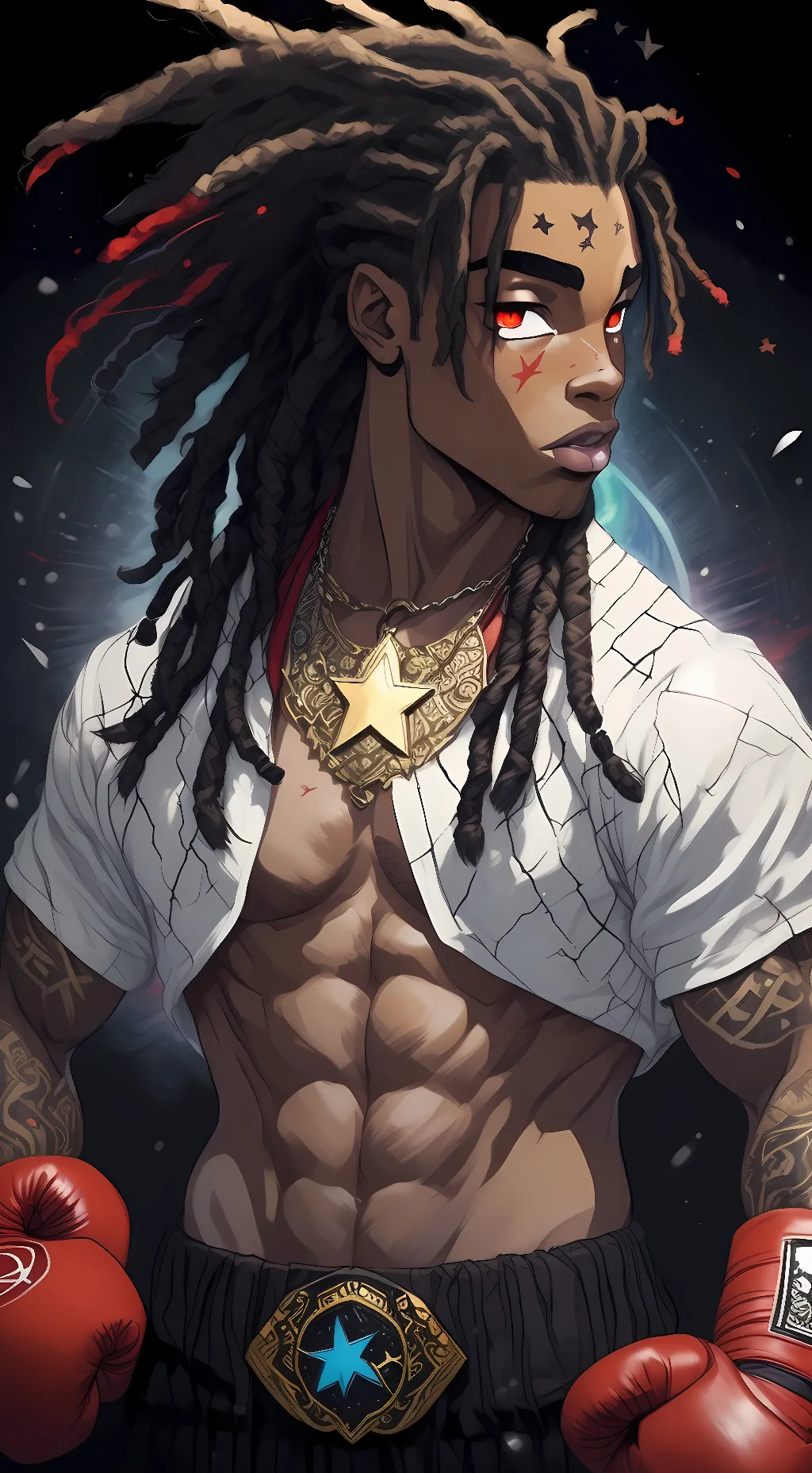 ai character: Dwayne Johnson background