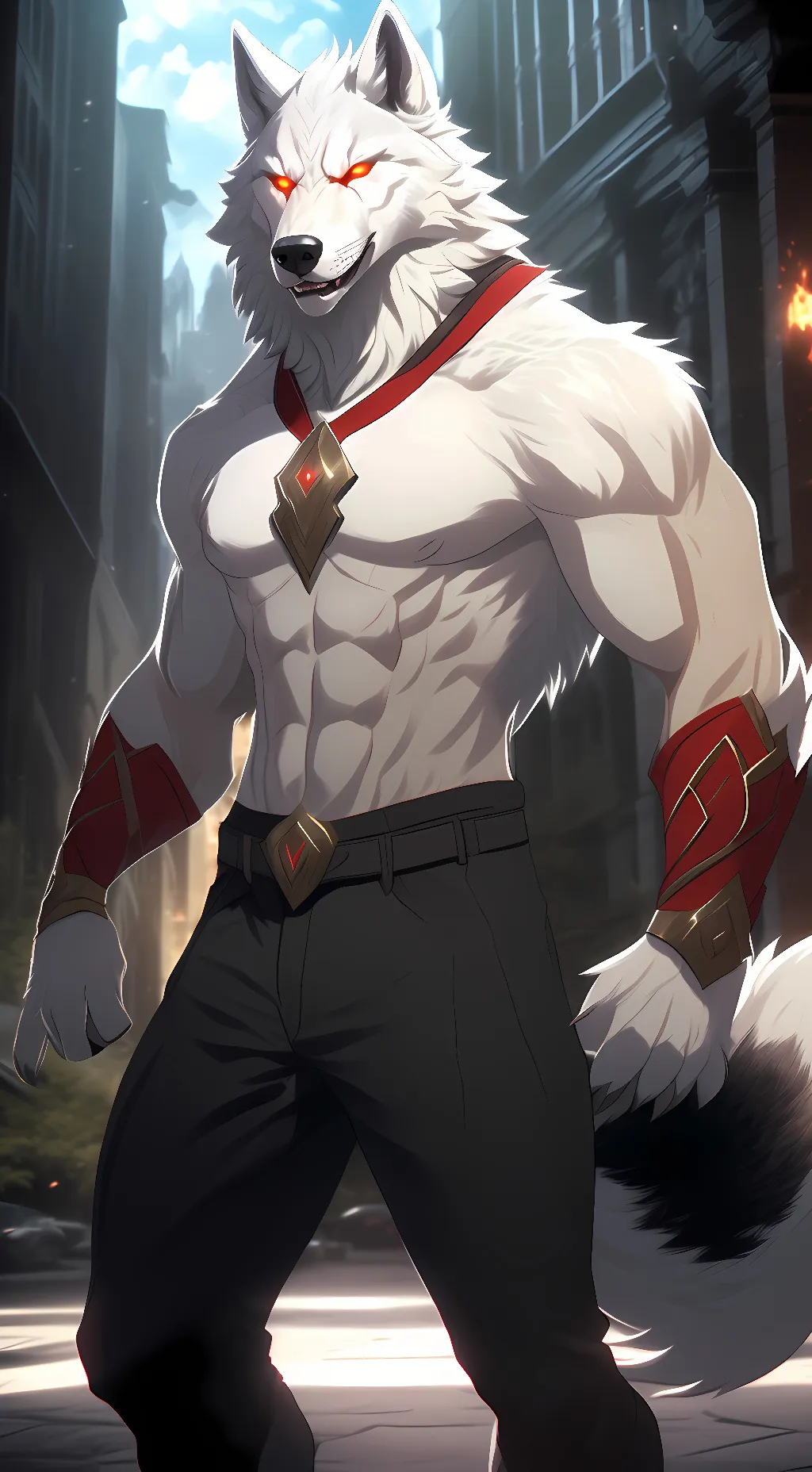 ai character: Magma background