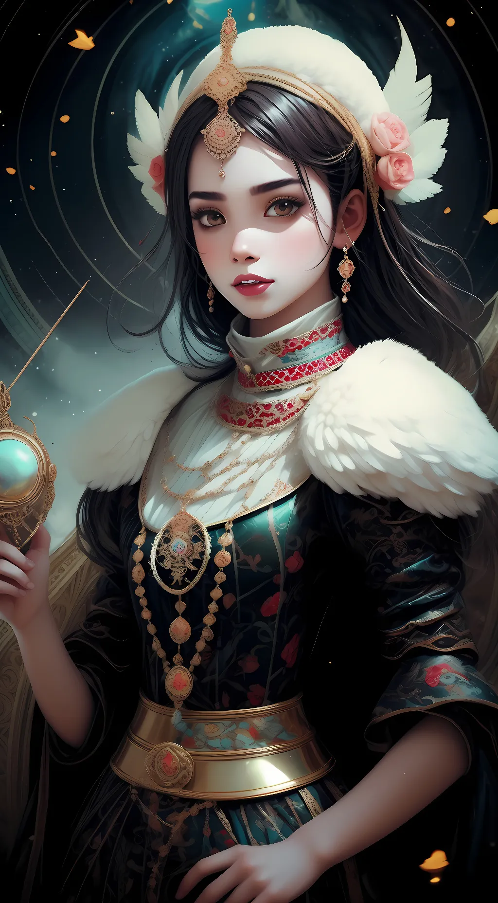 ai character: Akayo kaisho  background