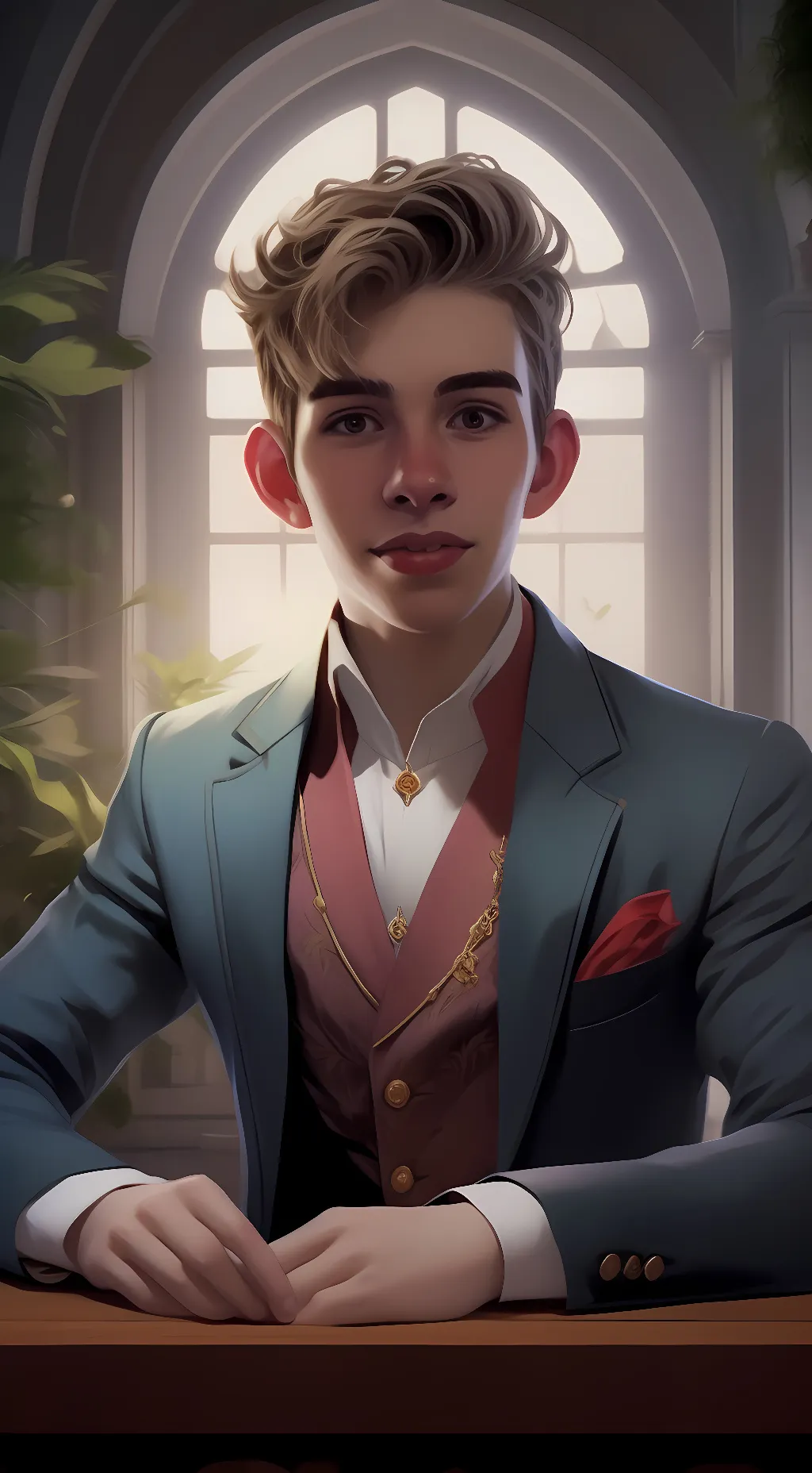 ai character: Mark background