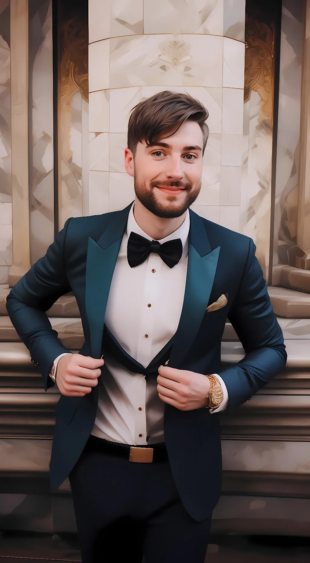 ai character: Mr. Beast background