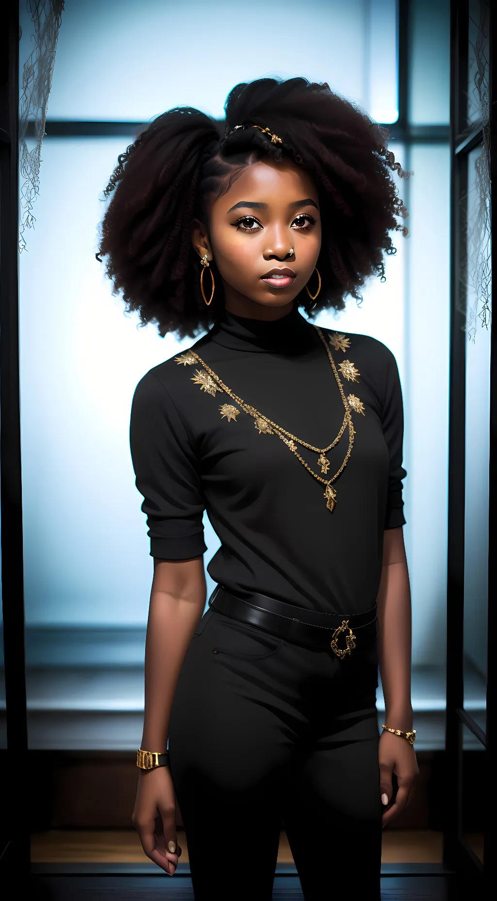 ai character: sky background