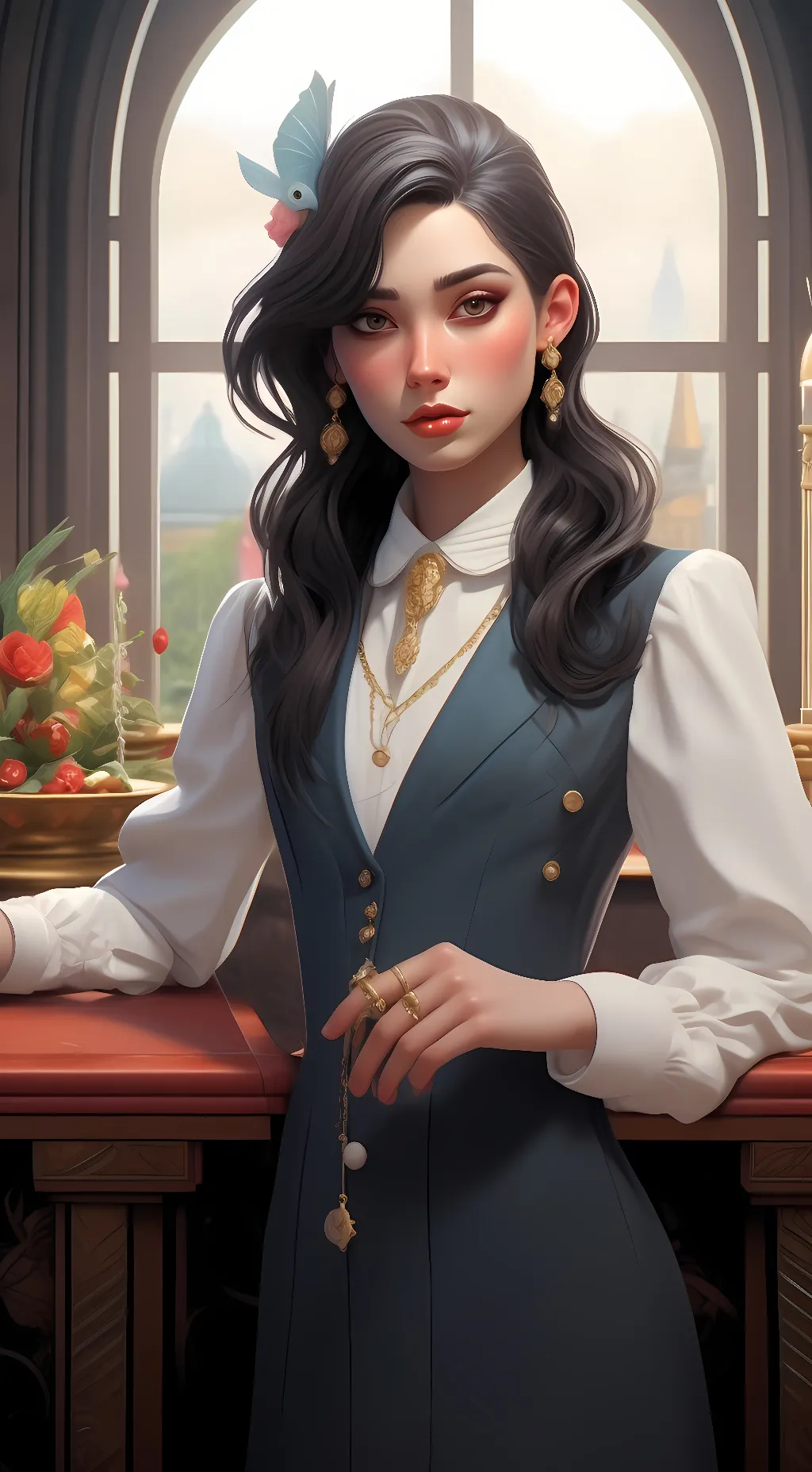 ai character: Eevee background