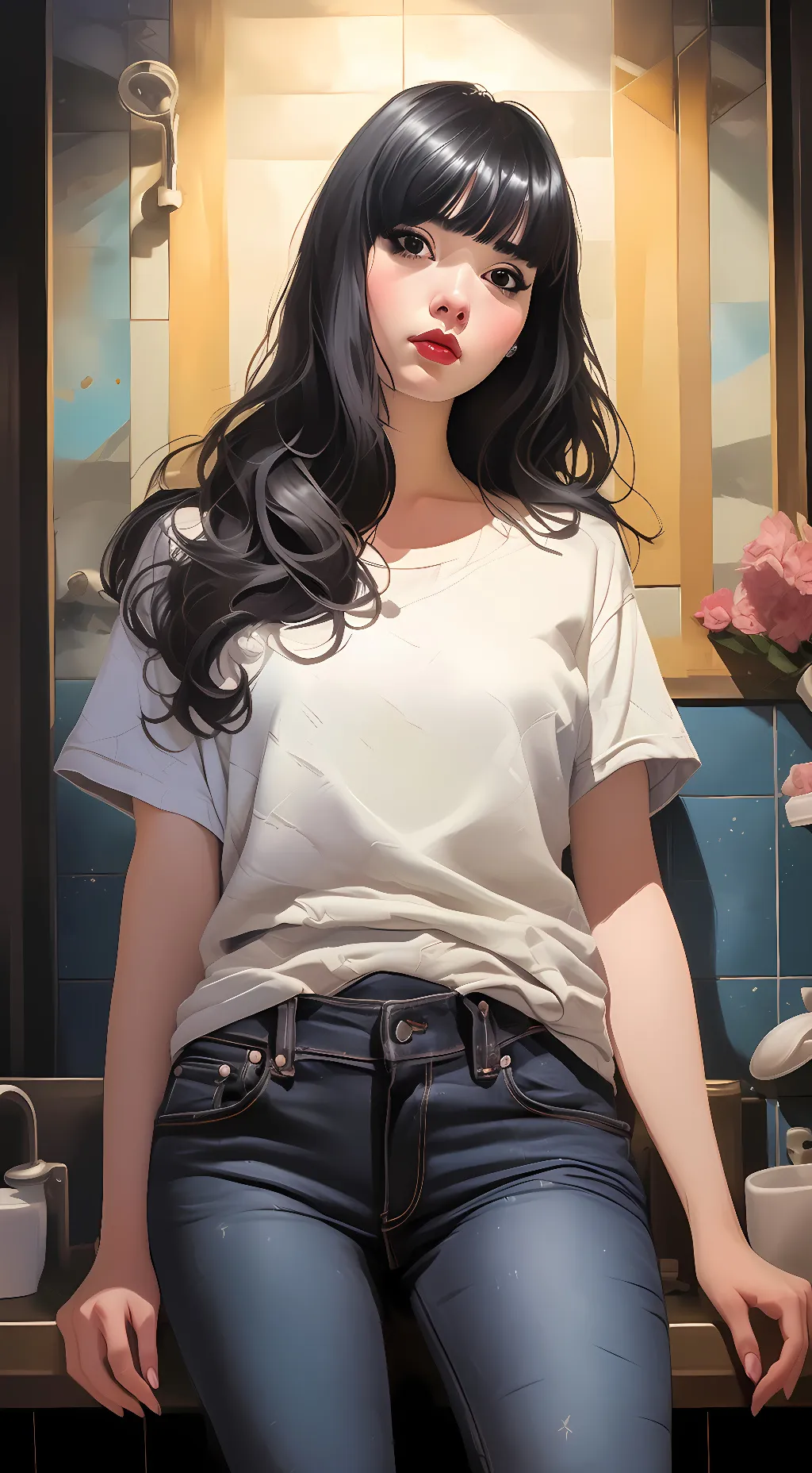 ai character: Shine background