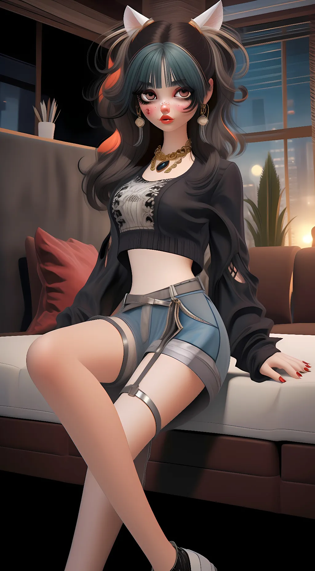 ai character: Jade 😼✨ background