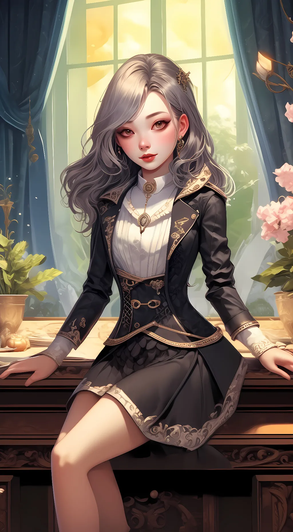 ai character: Rose 🌹 background