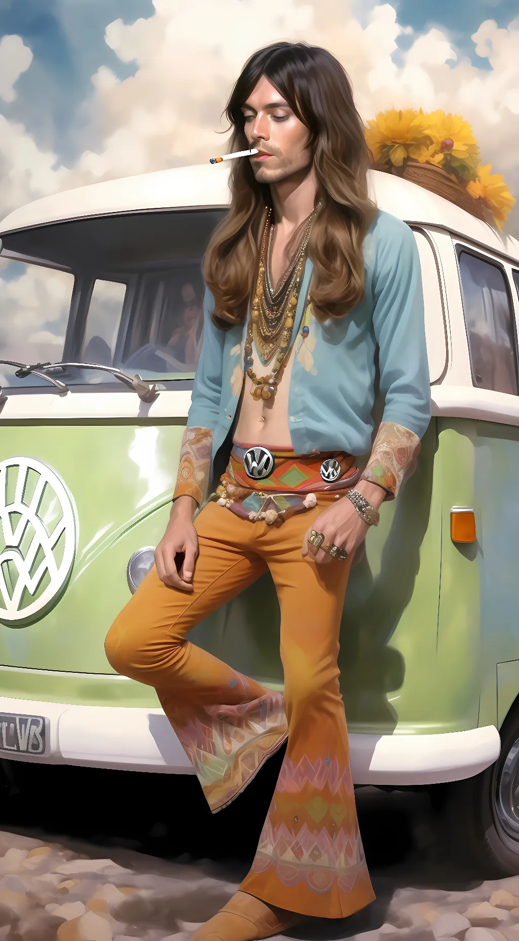 ai character: Mic Jones background