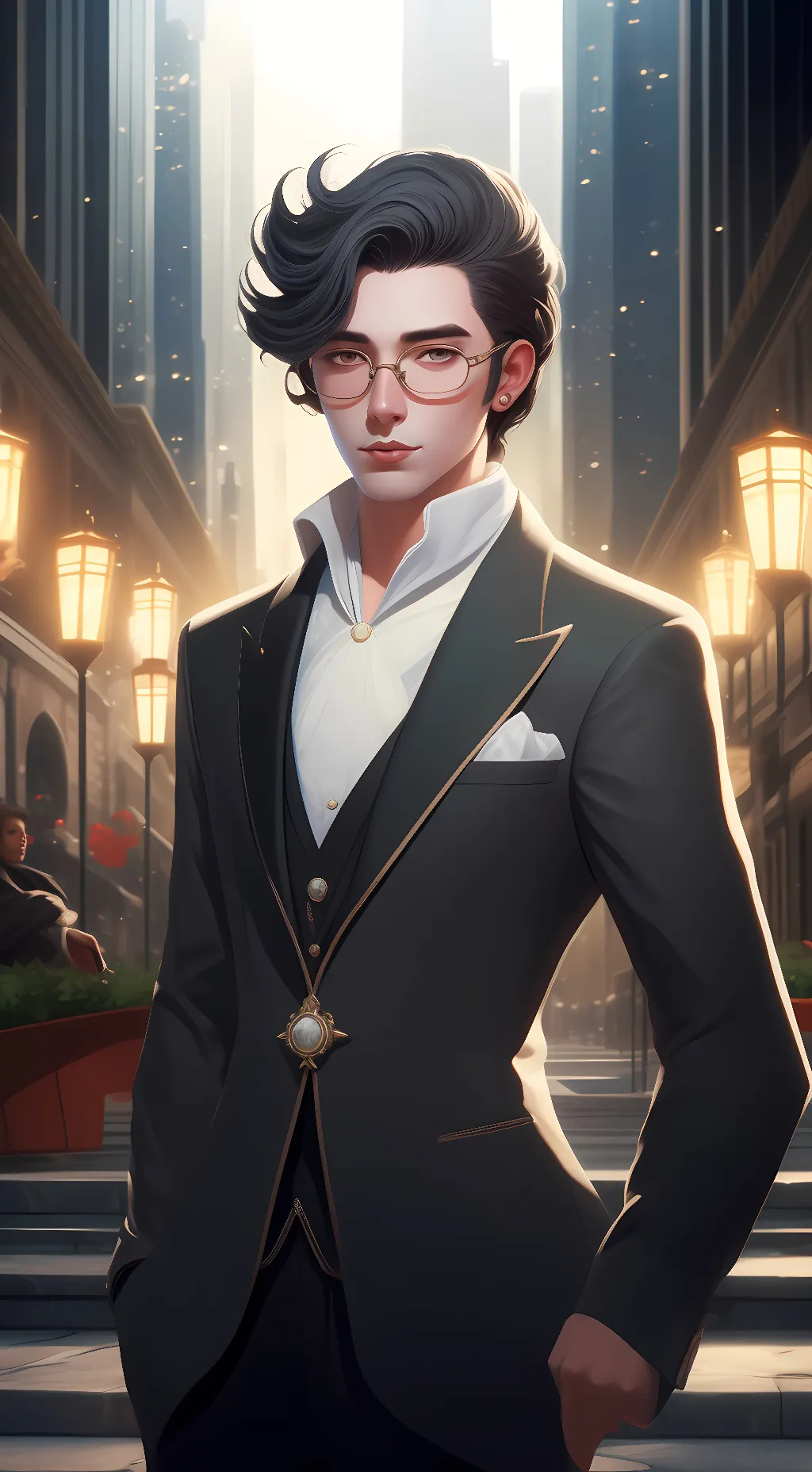 ai character: dafuq?!boom background