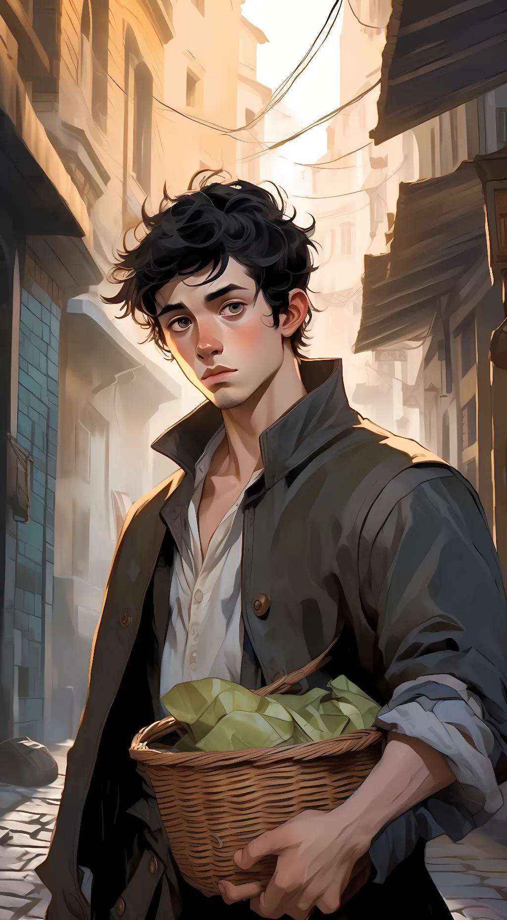 ai character: Master Vittorio  background